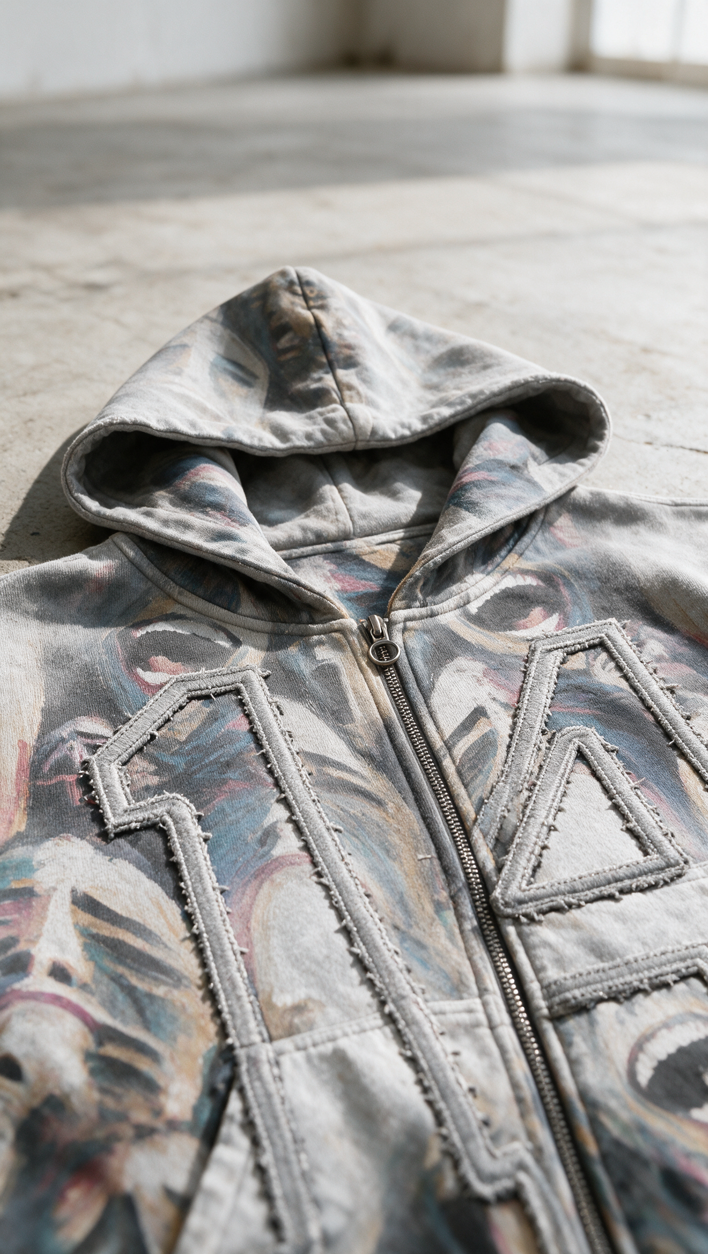 "DISTORTED REALITY" HEAVYWEIGHT ZIP HOODIE